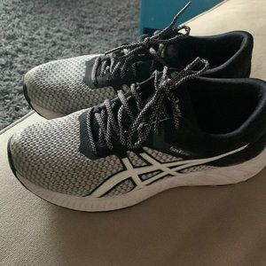 ASICS black and white shoes -womens